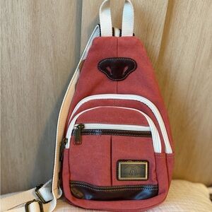 NWT It’s Feasible Crossbody Sling Backpack Sling Travel Hiking Chest Bag Daypack